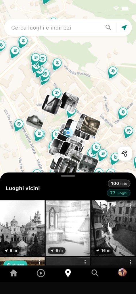 Historify: mappa mobile